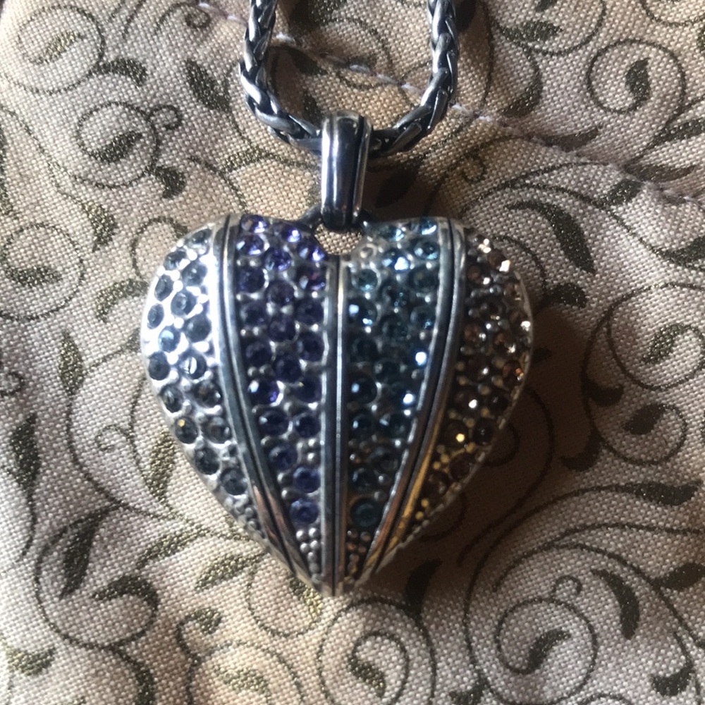 Brighton Authentic Chic Silver Heart Pendant Necklace